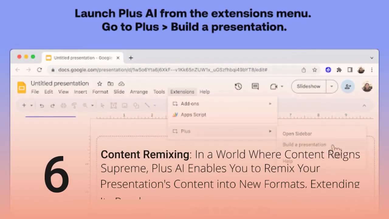 Unlocking Effortless Presentation Creation with Plus AI