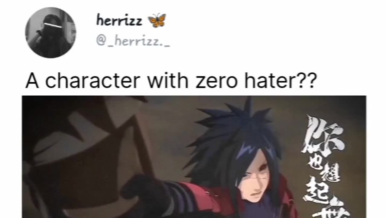 A character with zero haters ?? The Ghost of Uchiha 🥰