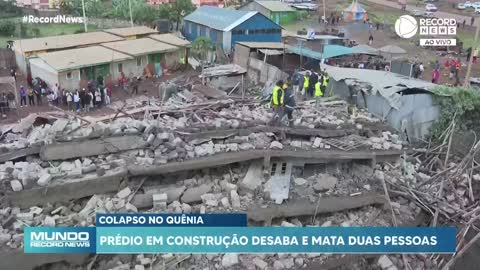 Prédio em construção desaba e mata duas pessoas