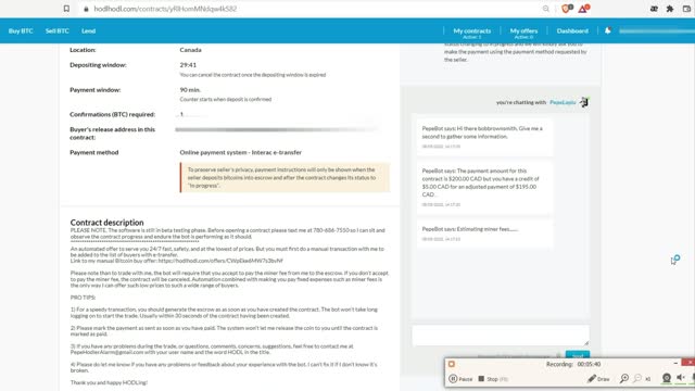 Buying non KYC bitcoin on HodlHodl.com example walkthrough