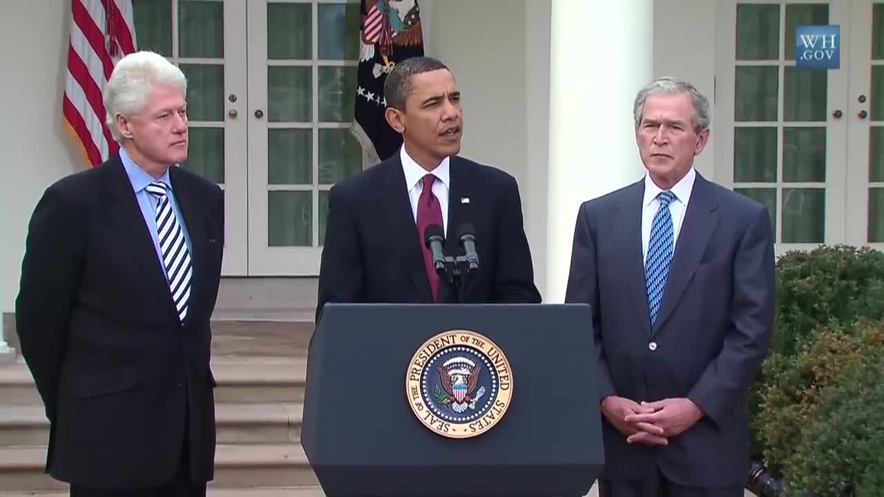 Presidents Obama, Bush, & Clinton: Help for Haiti