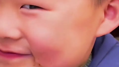 adorable baby having lots of laughs