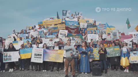 Prisoners of war must be released! Full video of today's action in the city of Dnipro.