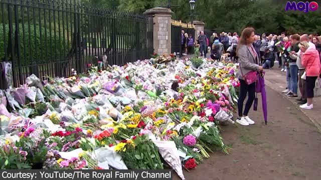 Floral Tributes For The Queen At Buckingham Palace As Britain Enters 10 Days Of Mourning