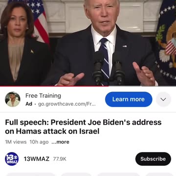 "Biden" didn't do anything. Terminology matters. Listen.