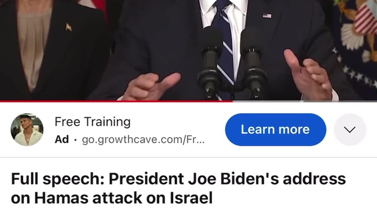 "Biden" didn't do anything. Terminology matters. Listen.