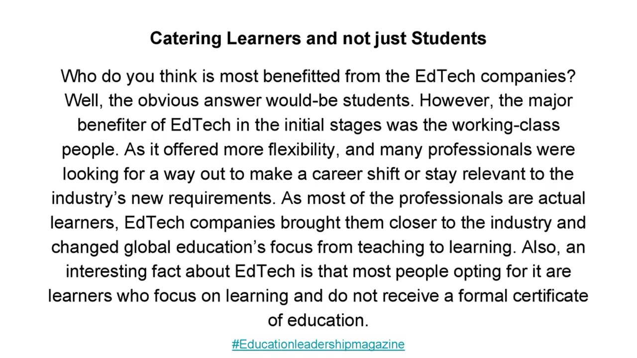 EdTech Companies Bringing Global Education Learning Together