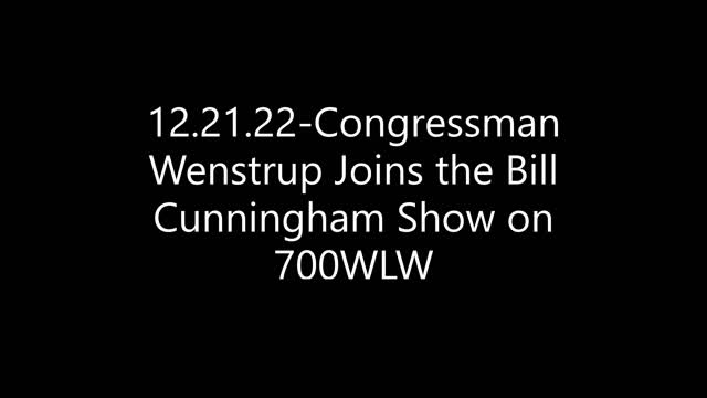 Wenstrup Joins Bill Cunningham to Discuss Gov't Spending, Origins of COVID-19, & Trump Taxes