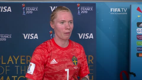 Hedvig Lindahl – Player of the Match – Sweden v Canada