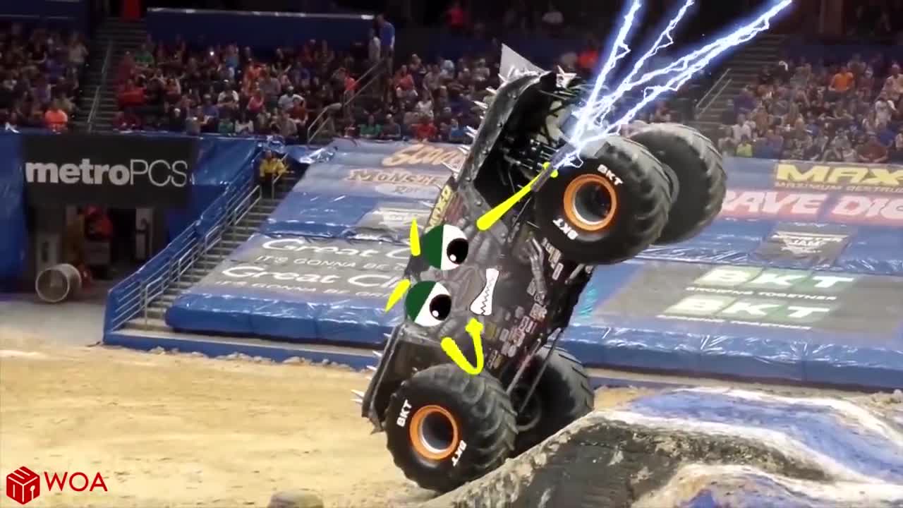 Crazy Monster Truck Freestyle Moments | Monster Jam highlights 2020 | Woa Doodles Funny Videos