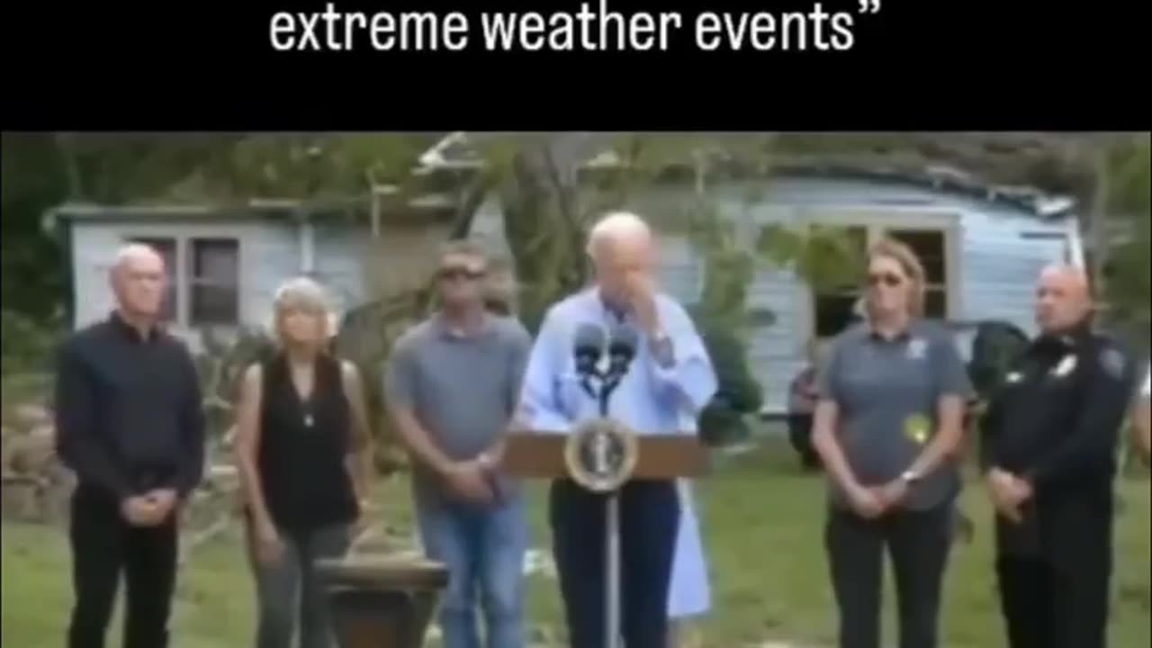 🚨 Biden Says Our Response Is To Increase The Number & Intensity Of these Extreme Weather Events