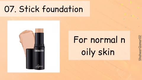 Types of foundation and their uses, according to your skin type.