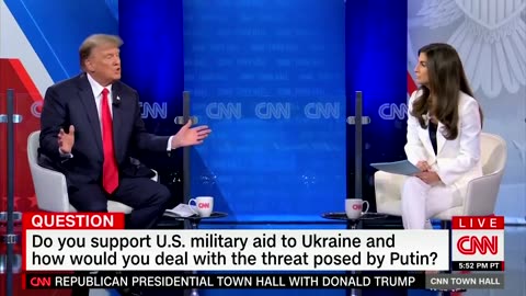 Donald Trump on CNN: He would end the Ukraine war in 24 hours