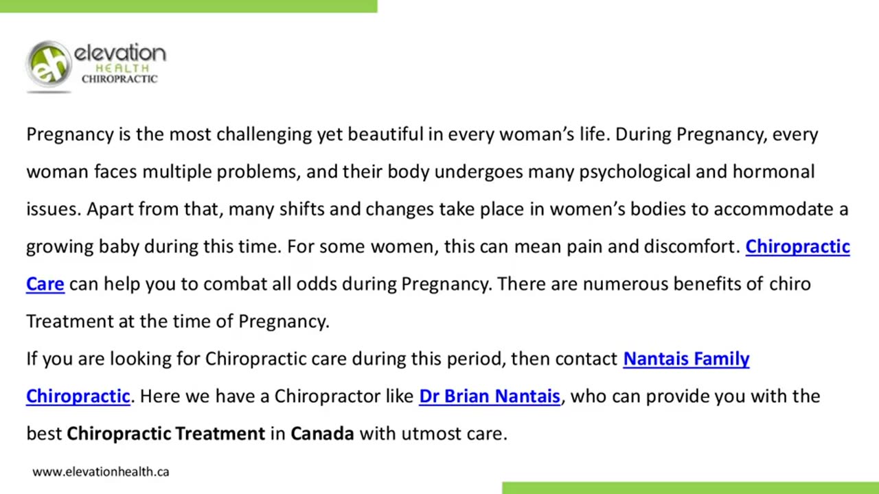 How Can Chiropractic Treatment Be Beneficial During Pregnancy?