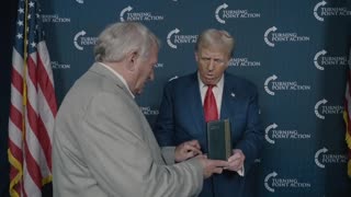 Trump Receives Purple Heart From A Veteran