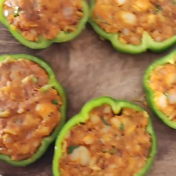 Stuffed capsicum recipe 🤤