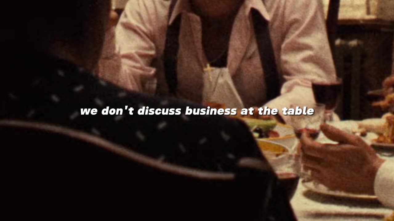 Papa never talked business at the table. - Godfather (1972) #TheGodfather #GodfatherMovie