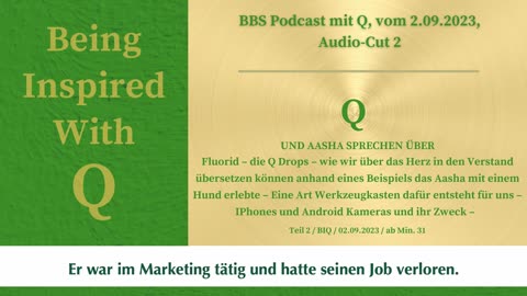 Q BIQ Audio Cut 2 vom 02.09.2023 ab Min: 31