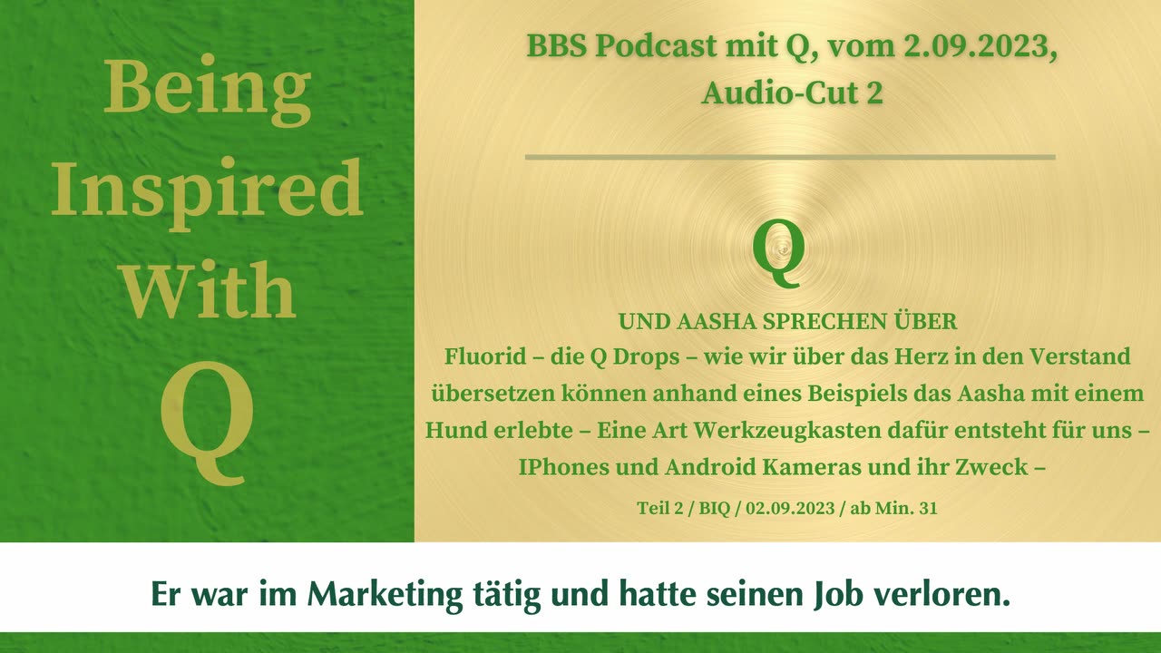 Q BIQ Audio Cut 2 vom 02.09.2023 ab Min: 31
