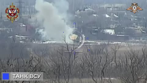 Destruction of an AFU tank with an anti-tank system