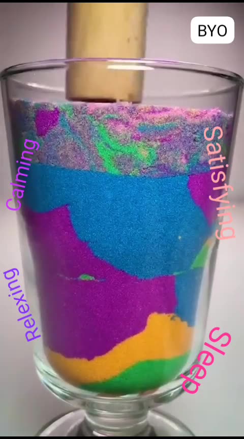 Kinetic sand satisfying squish