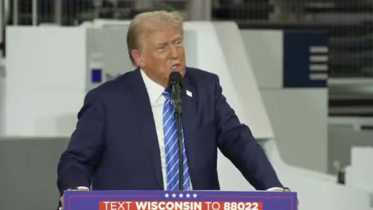 Donald Trump gives remarks on economy in Waunakee, Wisconsin - October 1, 2024