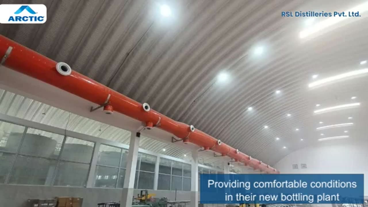 Providing Comfort Cooling Conditions in a Bottling Plant