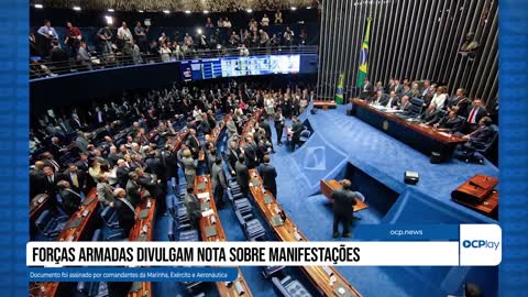 Forças Armadas divulgam nota sobre manifestações