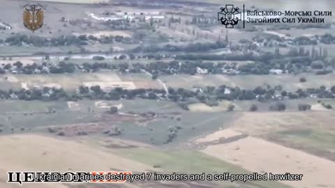 Ukrainian marines destroyed 7 invaders and self-propelled howitzer "Msta-S"