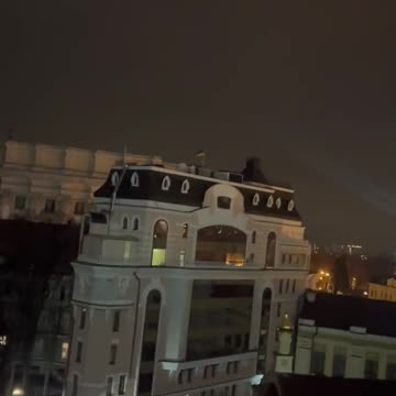 Sounds of Fighter Jets In Kiev After Nightfall of Day 1