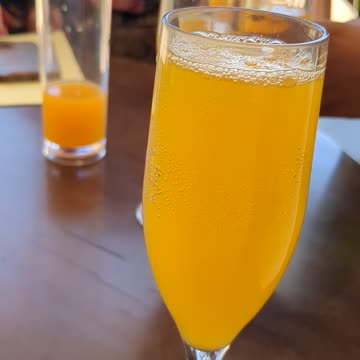 Mimosa celebration for signing travel package for $15k