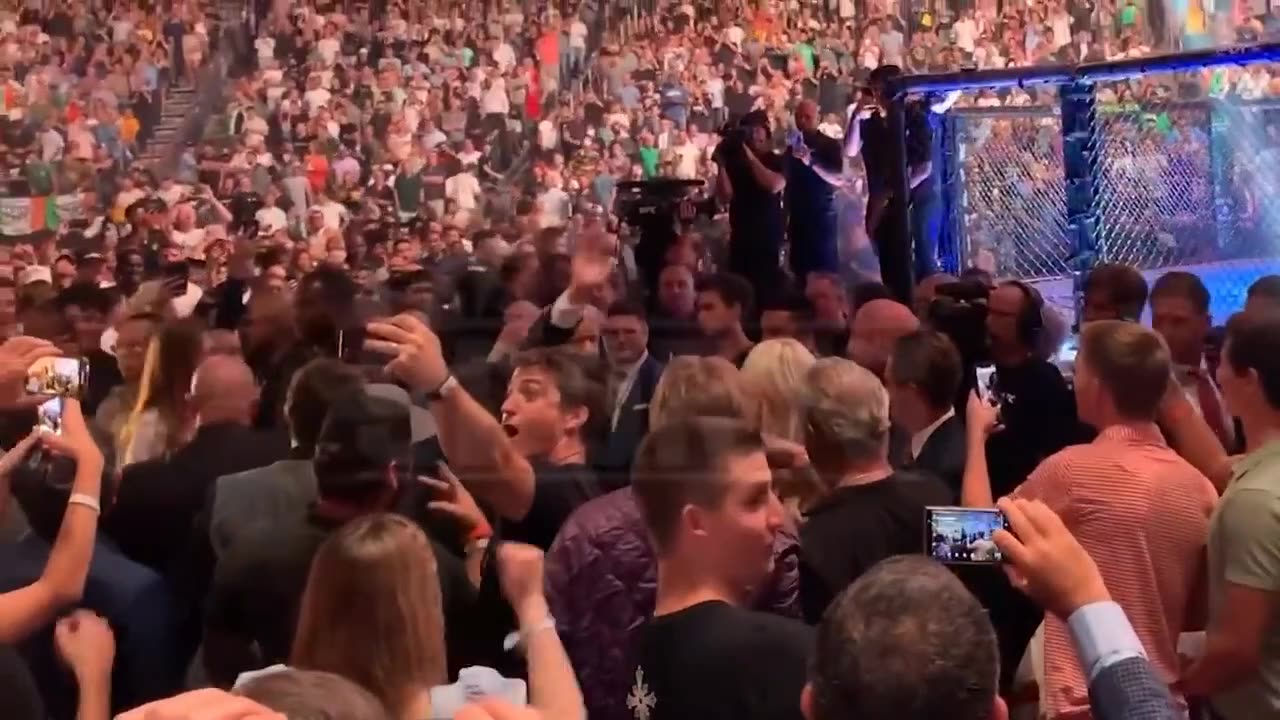 Donald Trump entering UFC