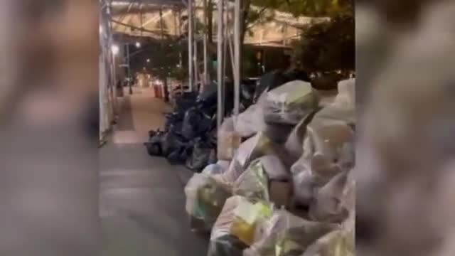 Trash Piling Up In NYC Due To J4b Mandates For Sanitation Workers