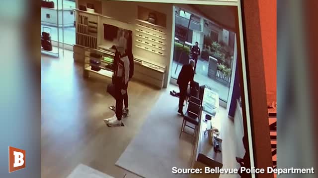 Thief KNOCKS HIMSELF OUT Trying to Flee Louis Vuitton Store