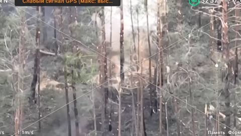 Russian tank is dismantling a AFU position