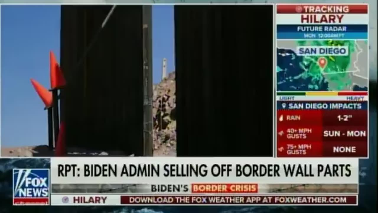 Biden Selling Off Parts of Unfinished Border Wall to Stop It From Ever Being Completed