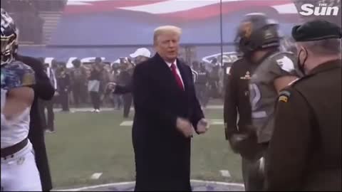 Trump"Punches"Football Player for Goodluck