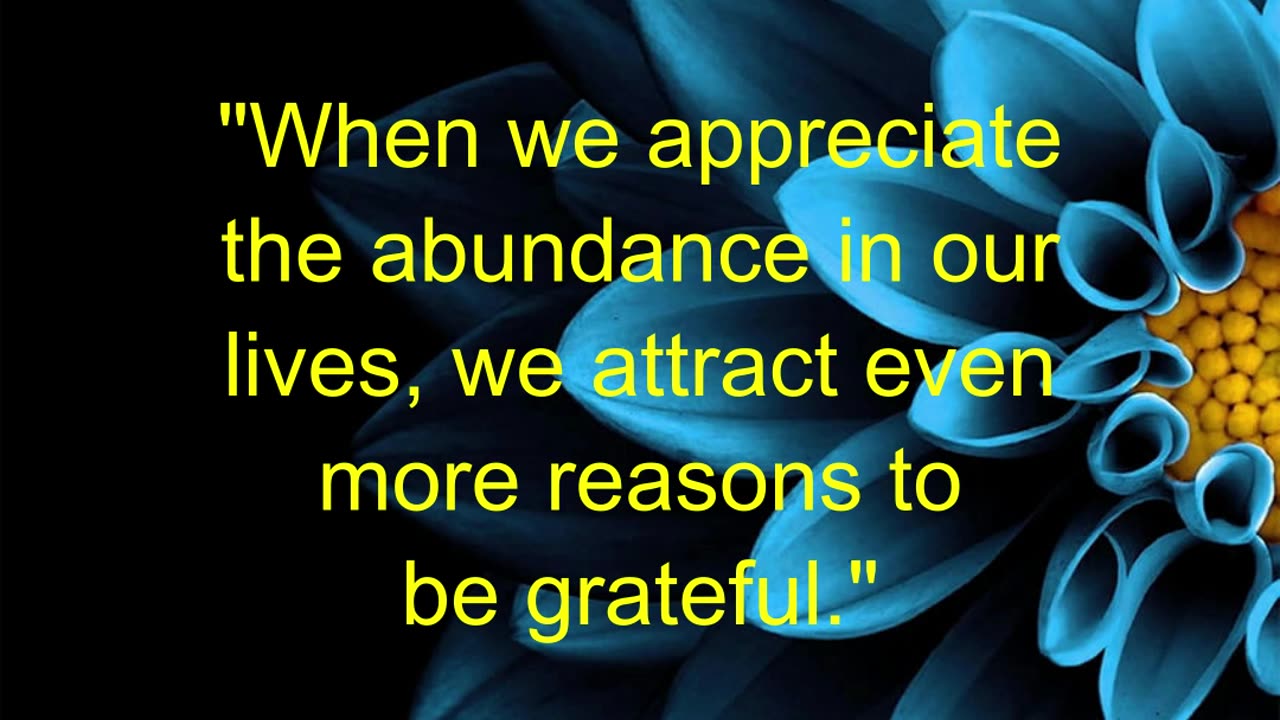 Gratitude and Abundance