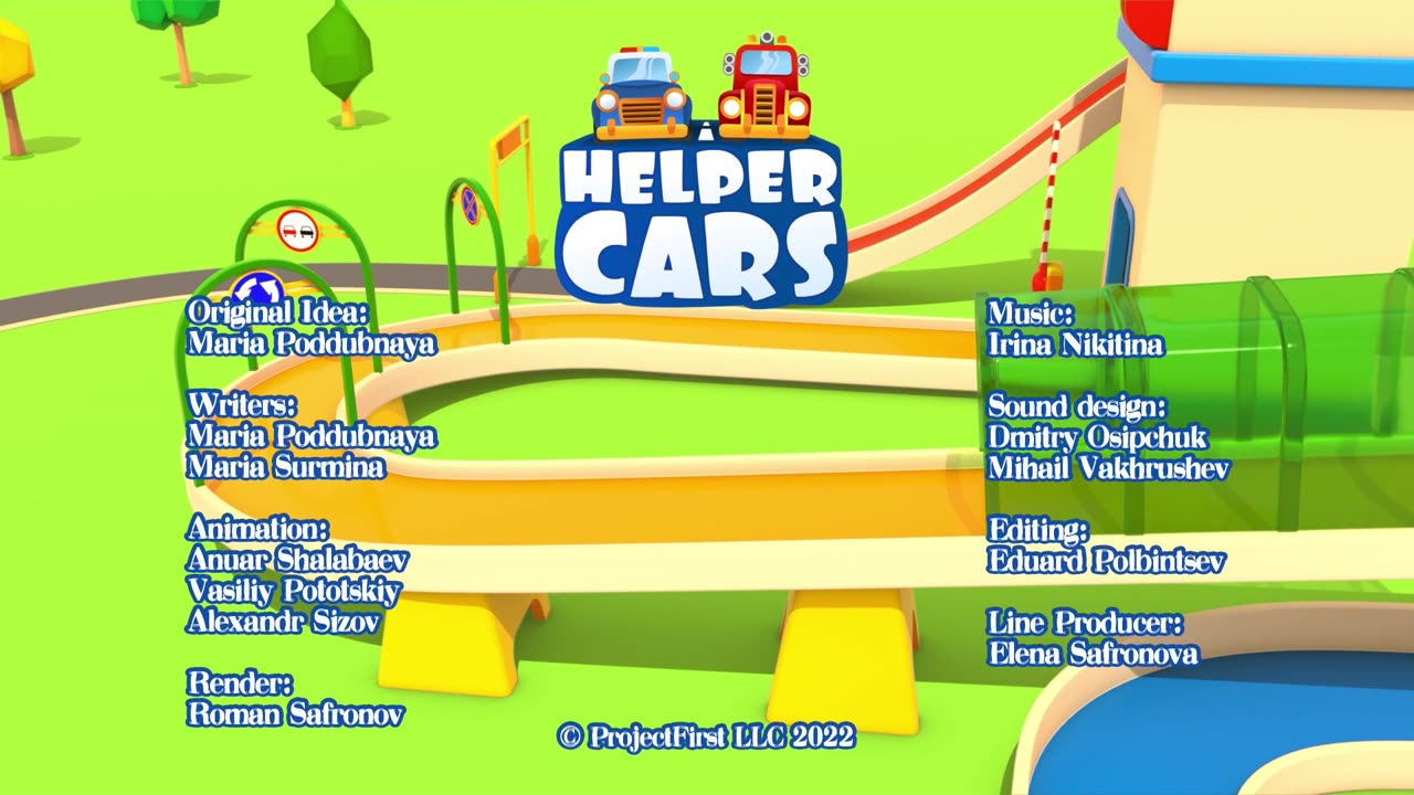 Helper Cars & the ferry. Car transporter for racing cars. New episodes of car cartoons for kids