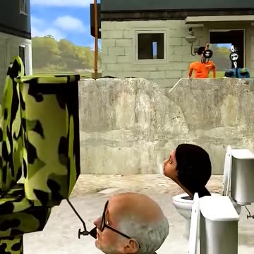 Skibidi Toilet VS Sirene De policia