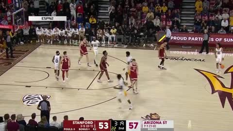 Stanford vs. Arizona State | Game Highlights | Men's College Basketball | 2022-23 Season