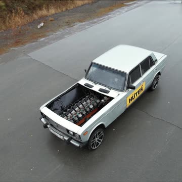 Chainsaw V16 swapped Lada #shorts