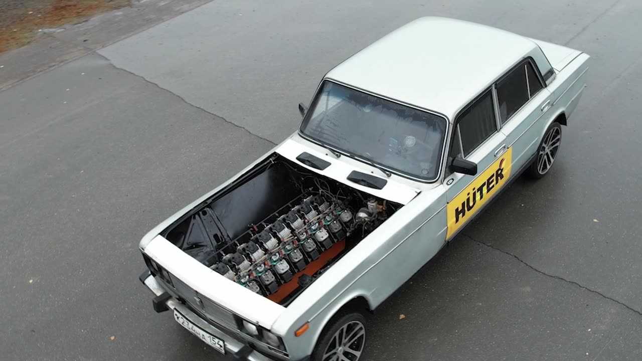 Chainsaw V16 swapped Lada #shorts