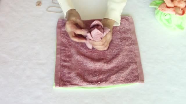 Towel Art Folding - Towel Flowers from Washcloths | Towel Design in Housekeeping |Towel Origami |