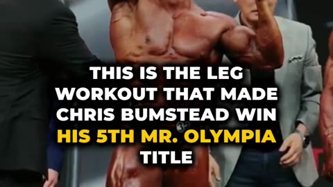 The leg workout that made Chris Bumstead win his 5th Mr. Olympia Title.