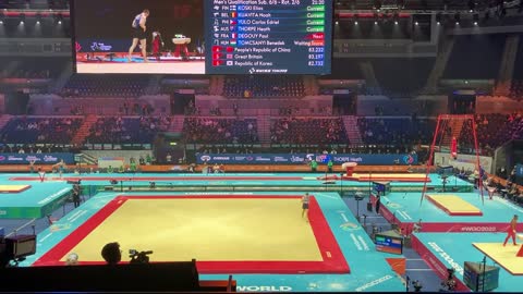 World gymnastics championships 2022 qualifying Heath Thorpe VT 14.433