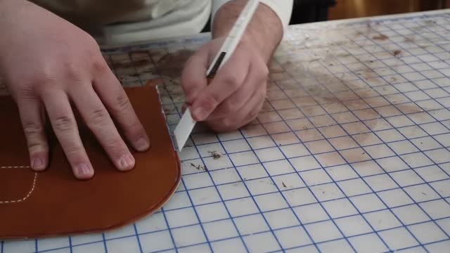 Leather goods manufacturing process 8