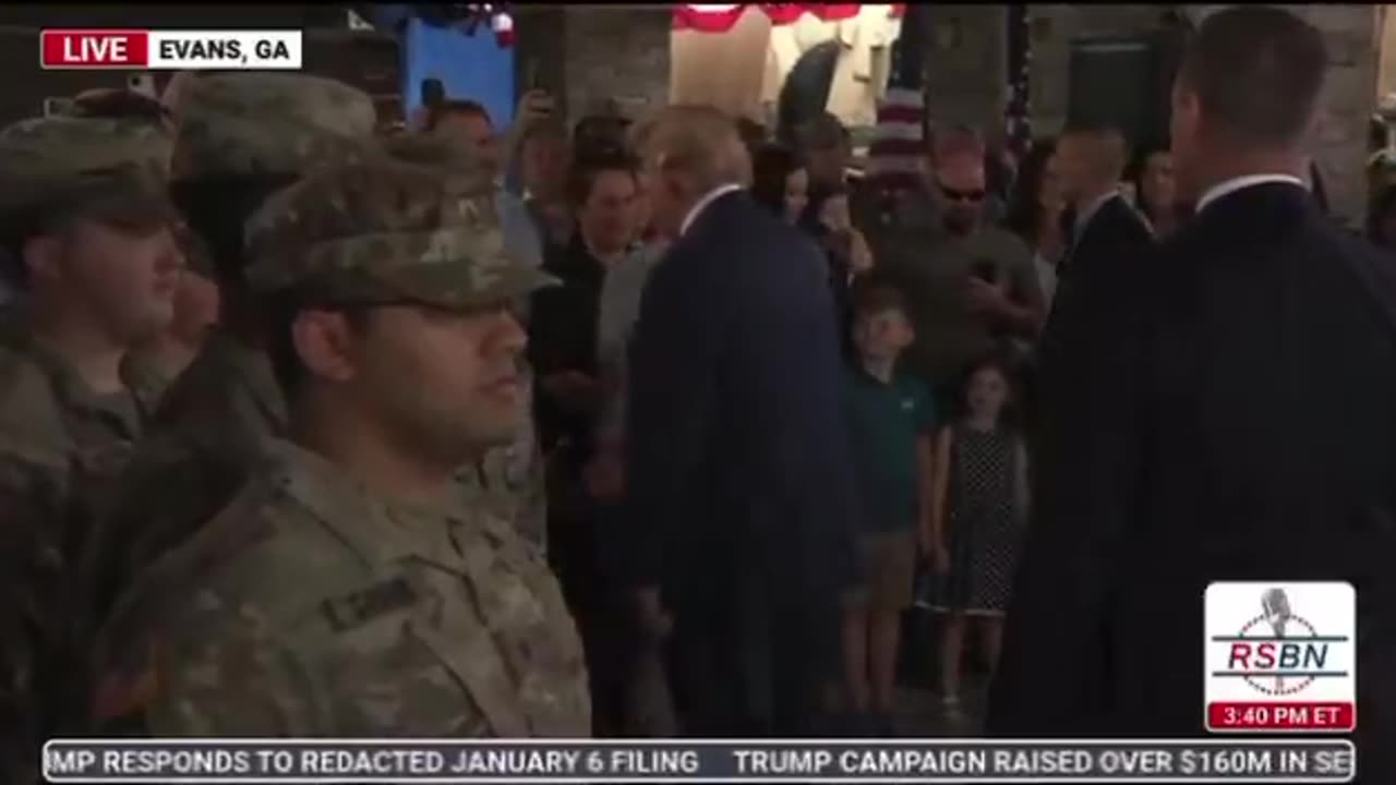 President Trump in Evans GA for a Hurricane Helene emergency management briefing