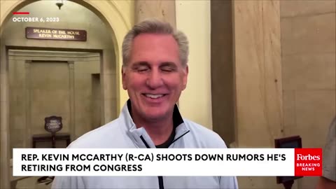 BREAKING NEWS: Kevin McCarthy Responds To Rumors He's Resigning From Congress