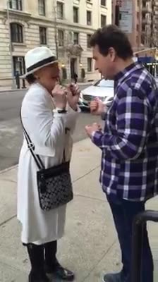 Another World Linda Dano on the street in Brooklyn